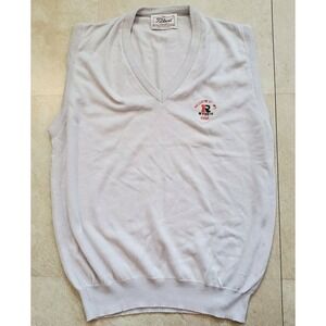 Vtg Titleist Collection Cotton V Neck Sweater Vest Region F #1 Ryder 1986‎ USA